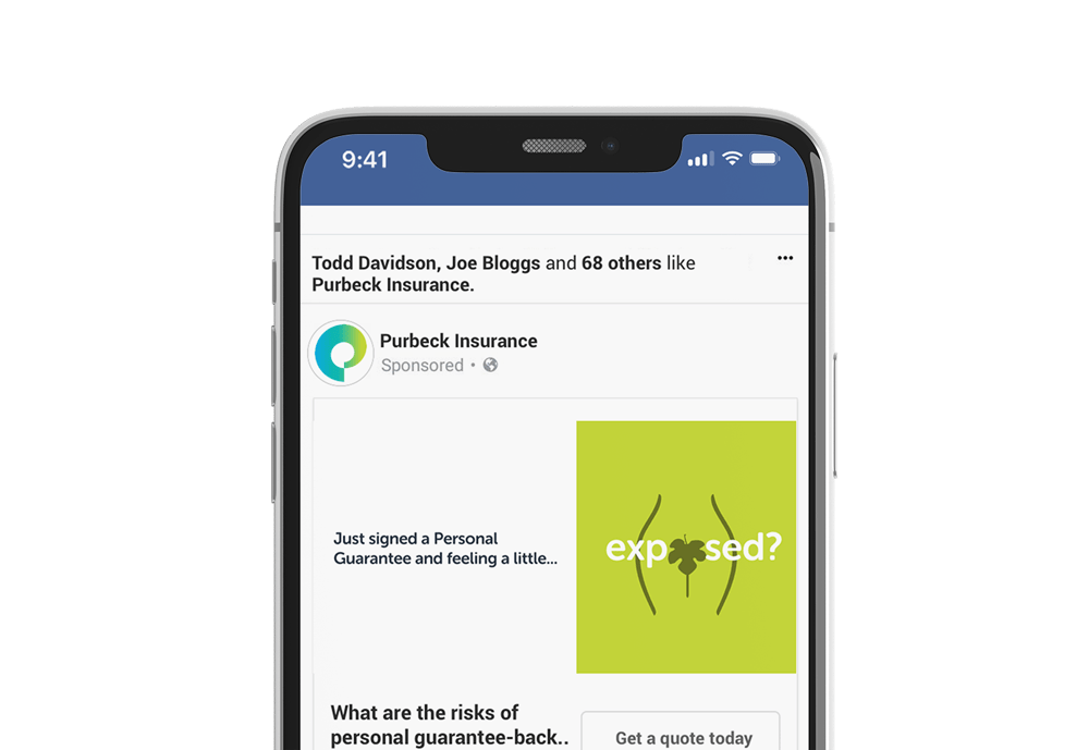 Purbeck Insurance marketing example