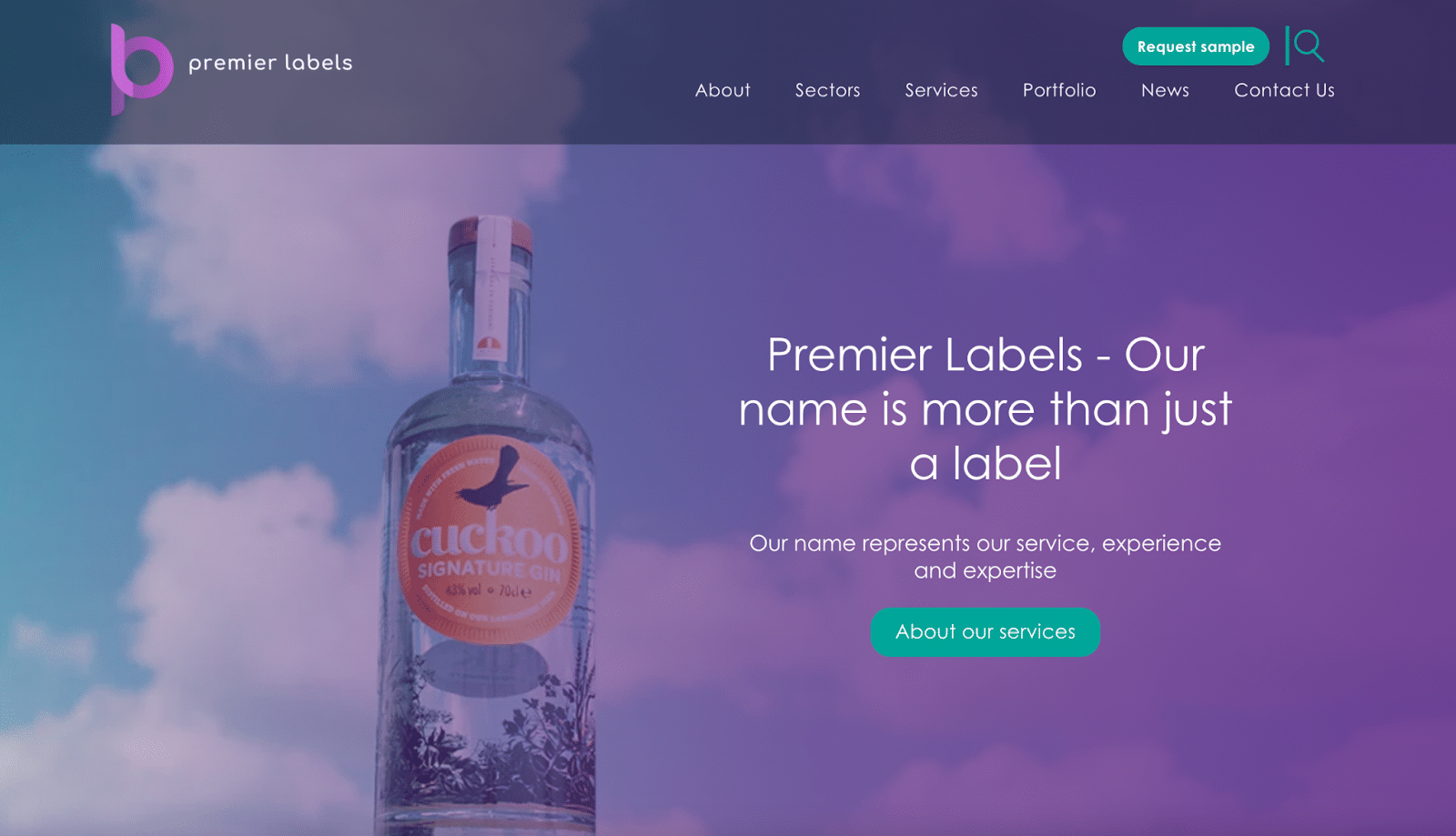 Updated Premier Labels homepage