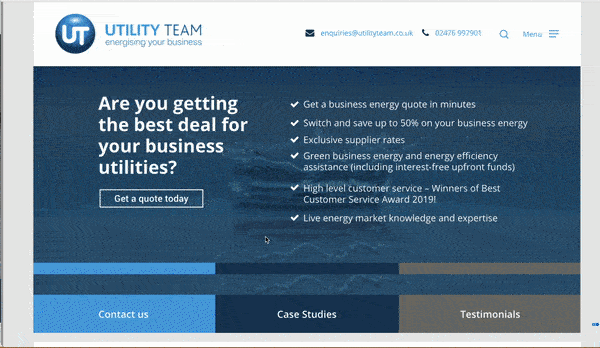 UtilityTeam Website Branding Capture