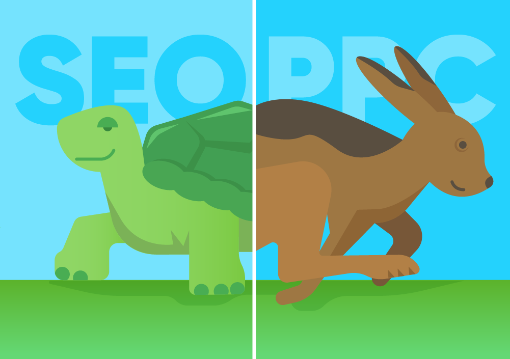 Tortoise & the Hare – SEO vs PPC – Which is Right for You?