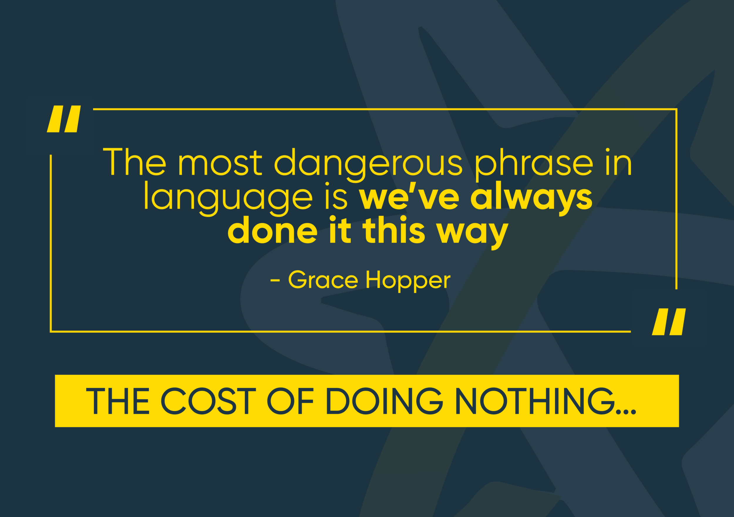 Catalyst Marketing Agency - The cost of doing nothing.