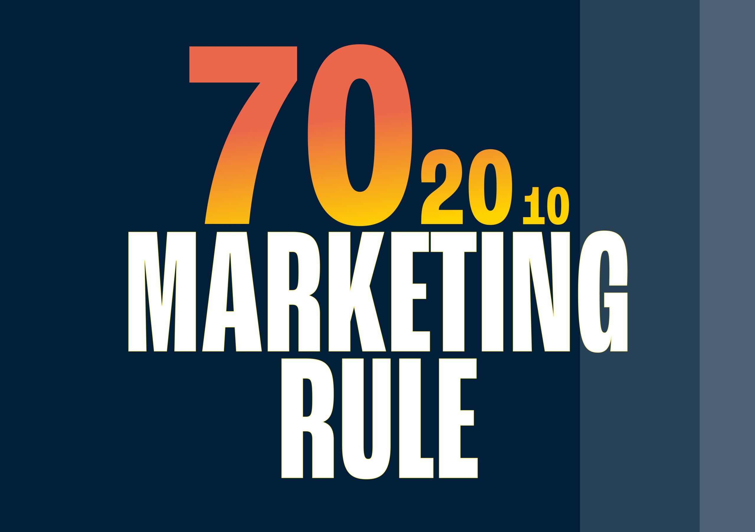 The 70/20/10 marketing rule for SME businesses explained